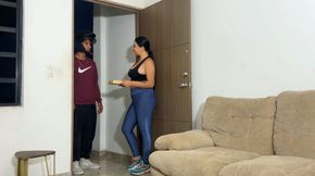 Busty Colombian babe gets skinny delivery guy fucked with a tip - HD - 19:41 video - featuring Daniela Gomez - from xHamster