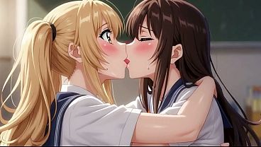 Naughty College Lesbians: Plaid Skirts, Tit Play & Classroom Pussy Licking AI Generated - 10:47 video - from W1mp