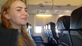 PUBLIC AIRPLANE Handjob and Blowjob - HD - 11:00 video - from XVideos