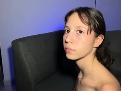 Cute teen brunette get facial after hard doggy pounding live - 11:36 video - from Nuvid