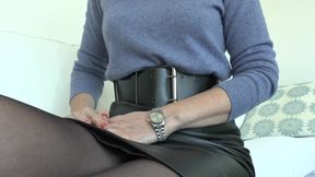 Fetish for Wide, Tight Belts and Wristwatches Part 1 Lady Victoria Valente - HD - 9:18 video - from xHamster