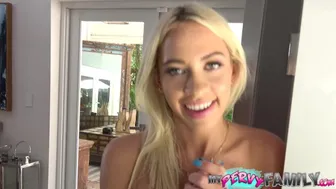 Petite Blonde Stepdaughter Khloe Kapri Teases Stepdad's Big Cock - HD - 12:48 video - from Fucker
