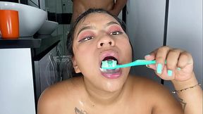 Cum brushing and piss drinking - HD - 10:36 video - from xnxxGold