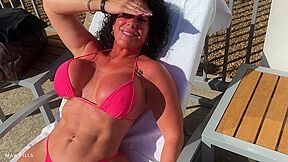 Perving On Milf Alexa Azzona With Huge Juicy Ass By The Pool - HD - 8:00 video - from XMilf