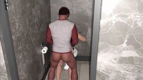 Anal Bareback with College Slut in Toilet & Cowboy Creampie with Mexican Lez & African Guy Marco - HD - 6:48 video - from FapHouse