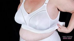 Retro Granny Panties and Bra - My Mature Milf Hairy Cunt and Big Saggy Gilf Tits in Beautiful Big Underwear - HD - 7:04 video - from xHamster