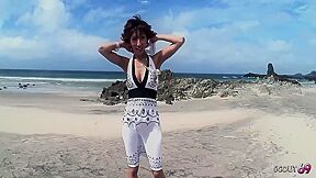 Anorexic Japanese Mature Gilf Give Stranger Boy A Pov Blowjob At Beach Before Get Intense Orgasm In Full Uncensored Jav Porn - HD - 7:59 video - from XMilf