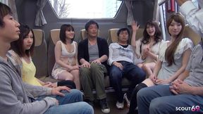 Uncensored Full JAV Group Sex Orgy with Skinny Japanese Teens and Boys in Bus - HD - 39:32 video - from FapHouse