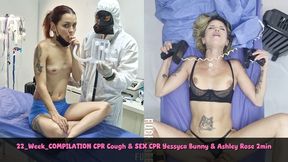 22 WEEK COMPILATION cpr seductive patient Ashlee Rose covid cough Yessica Bunny - 4K - 1:35 video - from Clips4sale