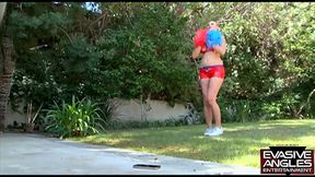 EVASIVE ANGLES Big Tit Cheerleaders Scene 3. Alexia Rae may have to push out her hole to make room and stretch her vagina as the huge boner of Mike slides into her pussy. - HD - 28:33 video - from xnxxGold