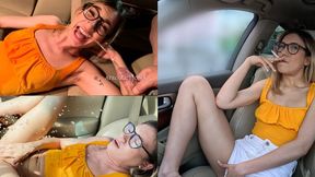 Megan Squirting Peeing and getting Golden Shower in my Car - 4K - 16:50 video - from Clips4sale