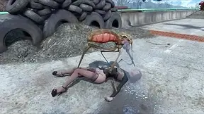 Fallout insect monster probes unsuspecting heroine - HD - 11:35 video - from AllNarutoHentai