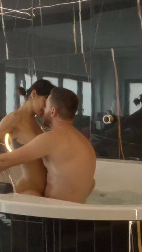 nut in My Pussy Papi - Intense Romantic Sex with Hot Latina Veronica Leal Jacuzzi - 0:40 video - featuring Veronica Leal - from FapHouse