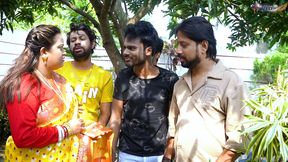 DESI MALLU BHABHI HARDCORE DIFFERENT POSITION OF SEX WITH FOUR LOCAL DESI BOYS WHEN SHE WAS ALONE AT HOME ( gangbang ) - HD - 24:17 video - from xHamster