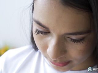 Emma Anturin is a slender Colombian teen who reads a porno - HD - 11:01 video - featuring Emma Anturin - from FreePorn8