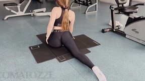 Busty Chick's Gym Session Ends with Creampie in Tight Yoga Pants - HD - 13:16 video - featuring Cumatozz - from Jizzberry