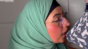 Hijabi Aaliyah Yasin Gives a Super Sloppy Blowjob - 12:55 video - featuring Aaliyah Yasin - from FapHouse