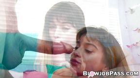 Petite slut working on giant dick like its a lollipop - SD - 6:10 video - from HardWhores