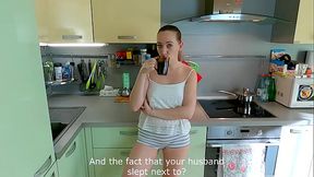 Depraved wife seduces her husbands best friend! Risky cheating. Hot girl greedily sucks cock, licks balls with eye contact. Quick sex! Real female orgasm and huge cum load in tight pussy! Dirty talks. - HD - 9:05 video - from XVideosRed