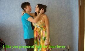 Best sex with a lover while a cuckold is on the phone with me! - HD - 17:43 video - from JuicyVid