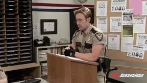 Reno 911 - Brunette babe with big tits and huge monster - HD - 11:07 video - from FapNFuck