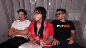 Two Latina beauties with perfect tits and ass get excited by their Spanish friends with two big cock - SD - 11:45 video - from FukXL
