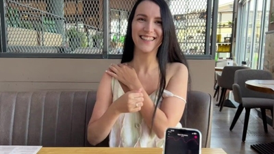 Eva cumming hard in public restaurant thru with Lovense Ferri remote controlled vibrator - HD - 17:58 video - from its.PORN