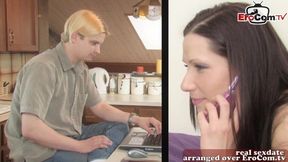 British amateur couple, teen with small tits, sex date - HD - 27:05 video - featuring Katerine Moss - from xHamster