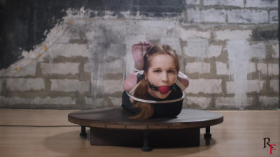 Luisa hogtied on the turntable - HD - 6:42 video - from RFmovies