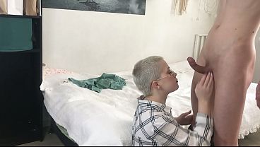 Blonde Secretary Gets a Homemade Facial from a Young Prostitute - SD - 12:24 video - from W1mp