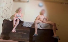 Sauna Adventure I Stay Alone with the Slutty Woman She Makes Me Cum While Her Boyfriend Is Away Jerking off - 19:07 video - from FapHouse