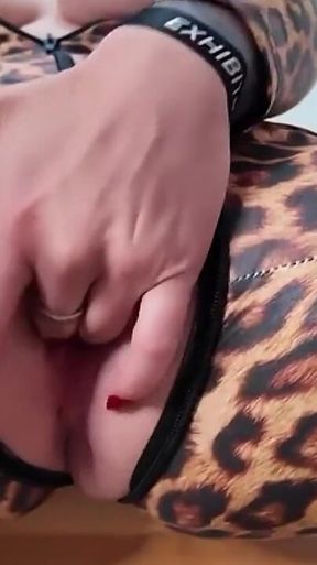 I’m in My Tight Leopard Catsuit - HD - 0:39 video - featuring Nina Devil - from FapHouse