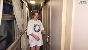 Hot Girl Next Door gets pounded in cowgirl on the train - SD - 24:29 video - from BabePump