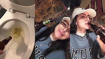 Drinking Piss in Public (Dinner Date) - HD - 6:50 video - from Sheer