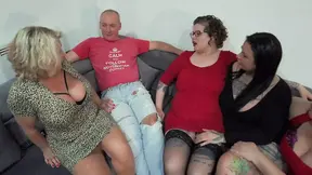 British Milfs share husband with their big natural tits and pussy licking - HD - 6:16 video - from FapNFuck