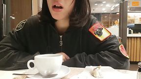 Brunette italian chick is getting lots of orgasms with her friend's toy in a public place - HD - 15:07 video - from XGroovy