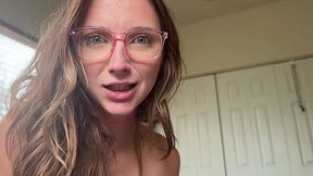 Babe with glasses wants stepbro to cum inside - Amateur POV - HD - 11:57 video - from AnySex
