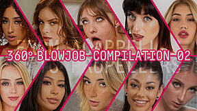 Maria Kazi, Bella Luna And Kira Perez - 360 Blowjob Compilation Ii - VR - 2:00 video - featuring Milena Ray - from VRPornTube