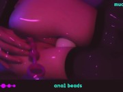♡ ANIME-GIRL PLAY WITH ANAL BEADS ♡ - SD - 15:03 video - from RedTube