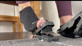 Pedal Pumping Sockjob - Cockcrush with Puma Sneaker Socks on a Pedal - Footjob and huge cumshot - 3 camera angles edit - 4k - 4K - 13:52 video - from Clips4sale