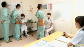 These lovely asian nurses are masterfully doing handjob - 8:01 video - from JapanWhores