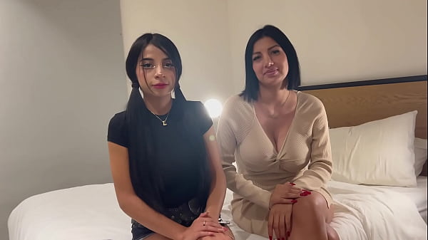 19 Year Old Teen with Biggest Natural Tits Brings Stepmom to Her first Porn Casting - HD - 27:15 video - from PornFreeNow