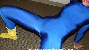 Taylor Renee Skilled Cum Taker Tight Blue Spandex Catsuit with 80's Spandex JOI Roleplay! “Keep beating it! Beat it for your 80's spandex model! You need to cum for me! Cum for me!" - SD - 9:52 video - from Clips4sale