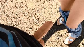 Farm cutie bent over and pounded in the fields by her boyfriend - SD - 5:44 video - from HugeWangs