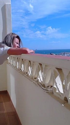 Fucked and Cumed in Her Pussy on the Balcony While Fit MILF Smokes - HD - 0:39 video - featuring Laura Dee - from FapHouse