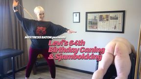 Levi's 64th Birthday Caning & Sjambokking SD - HD - 10:53 video - from Clips4sale