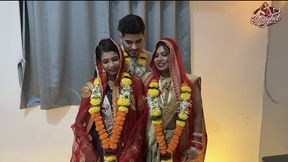 Aksha and Sanjana Got Married to Aman and Aman Took Them Home and They Had Physical Relations on the Night of the Wedding - 23:23 video - from FapHouse