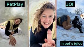 Pet Play Igloo JOI- On Your Knees in your Frozen Den - HD - 11:22 video - featuring Goodboy - from LoyalFans
