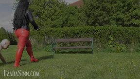 Outdoors tongue foot cleaning at the OWK - HD - 7:30 video - featuring Ezada Sinn - from LoyalFans