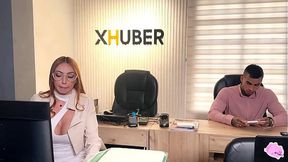 Hot Latina Secretary Twerks and Squirts for Raise - SD - 17:49 video - from BigTitsXL